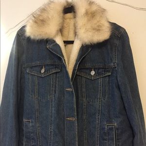 Sherpa lined Denim jacket